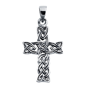 Celtic Silver Cross Pendant Charm Fashion Jewelry 925 Sterling Silver